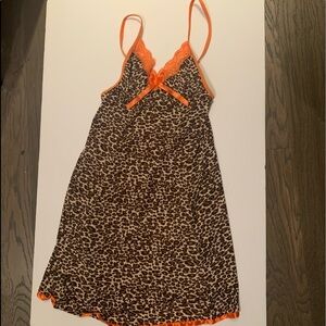 Cheetah print baby doll